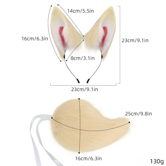 Inhuman Little Jade Ears And Tail Set