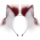 Cat Ears And Hair Bands For Animal Ears  Red and White