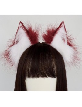 Cat Ears And Hair Bands For Animal Ears Red and White Cat Ears And Hair Bands For Animal Ears Red and White