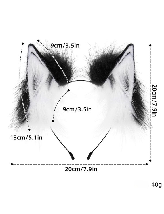 Cat Ears And Hair Bands For Animal Ears Black And White
