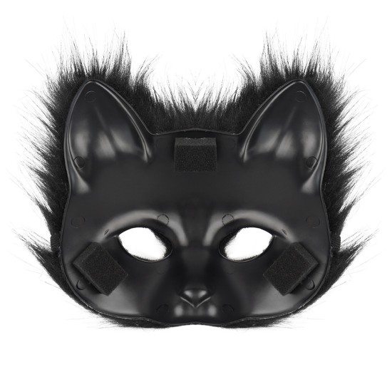 Fox Mask Glove Tail White Three-Piece Set