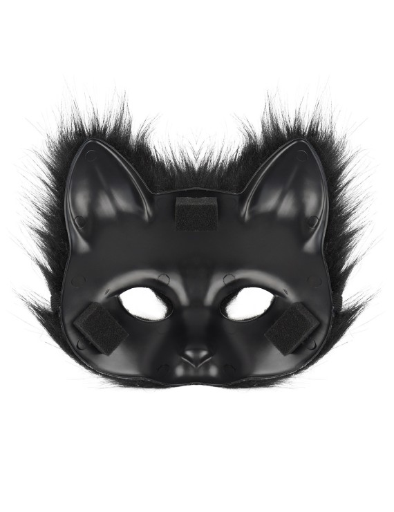 Fox Mask Glove Tail White Three-Piece Set