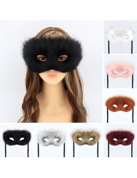 Masquerade Will Have Hair Fox Half Face Pink