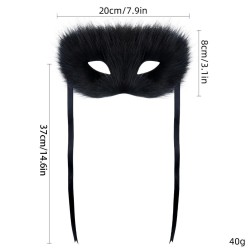 Masquerade Will Have Hair Fox Half Face Grass Yellow