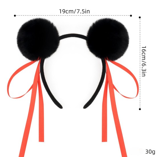 Nezha 2 Devil Children Make Sea With The Same Ball Hair Hoop Red