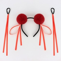 Nezha 2 Devil Children Make Sea With The Same Ball Hair Hoop Red