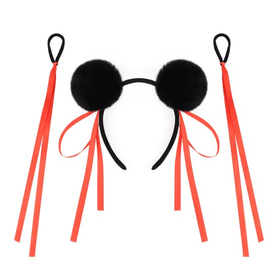 Nezha 2 Devil Children Make Sea With The Same Ball Hair Hoops Black