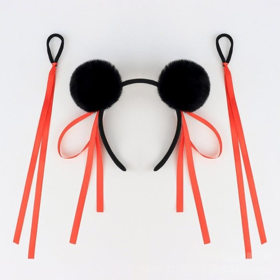 Nezha 2 Devil Children Make Sea With The Same Ball Hair Hoops Black