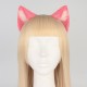 Handmade Plush Cat Ear Headband Cute Pussy Pink.