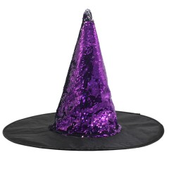 Purple Flip Bead Witch Hat