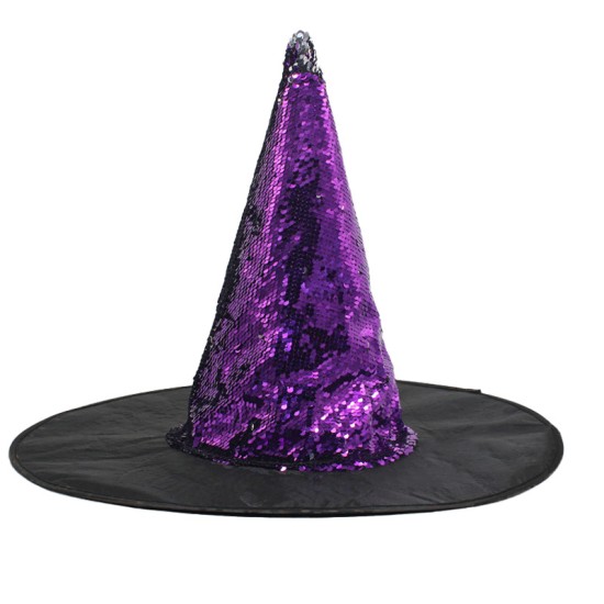Purple Flip Bead Witch Hat