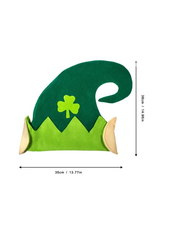 Clover Curved Horn Elf Hat