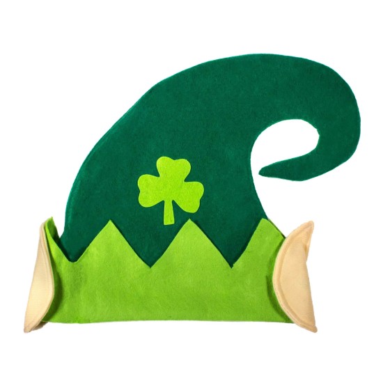 Clover Curved Horn Elf Hat