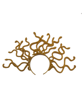 Medusa Headband Gold Snake Headpiece Halloween Costume Hair Accessories For Women And Girls