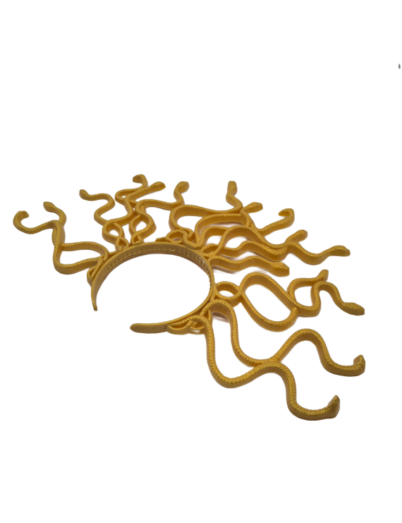 Medusa Headband Gold Snake Headpiece Halloween Costume Hair Accessories For Women And Girls