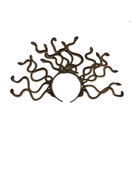 Medusa Headband Brown Snake Headpiece Halloween Costume Hair Accessories For Women And Girls
