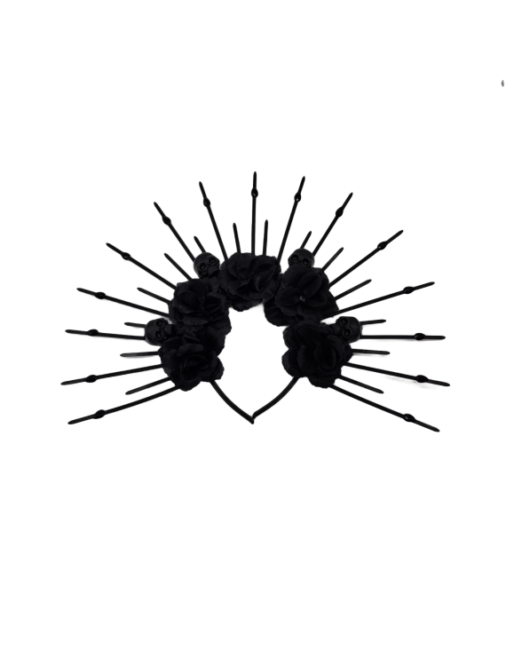 Skull Spike Headband Halloween Costume Hair Accessories For Women And Girls