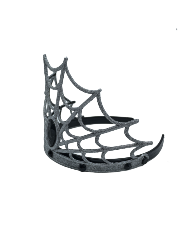 Silver Spider Web Headband Halloween Costume Hair Accessories For Women And Girls