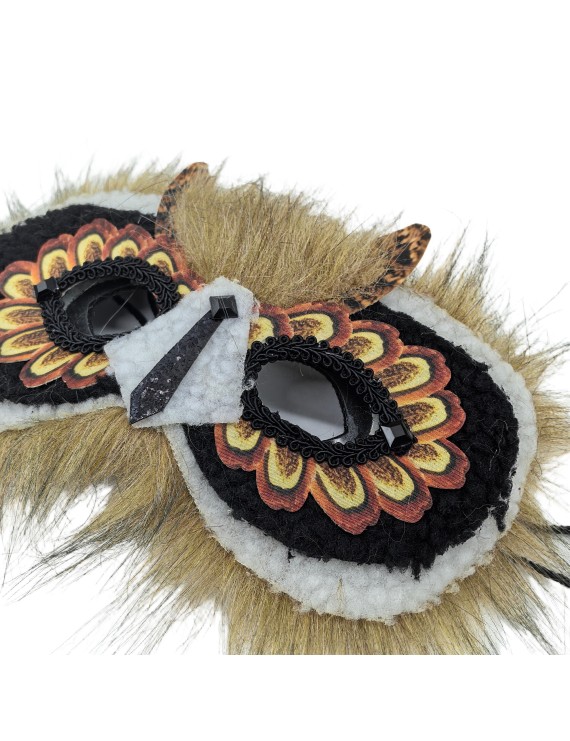 Owl Mask For Kids Halloween  Mask Bird Animal Half Face Mask For Cosplay Costume