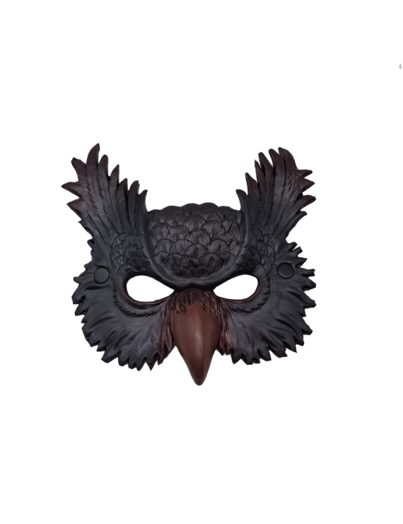 Owl Mask Halloween Masquerade Foam Mask Bird Animal Half Face Mask For Cosplay Costume