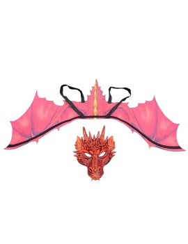 Demon Dragon Cosplay Costume Dinosaur Set Wing And Mask Demon Dragon Cosplay Costume Dinosaur Set Wing And Mask