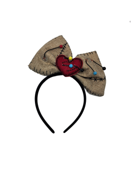 Voodoo Bow Headband Halloween Costume Hair Accessories For Women And Girls