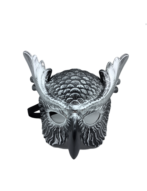Halloween Silver Owl Mask Masquerade Accessories For Cosplay Costume