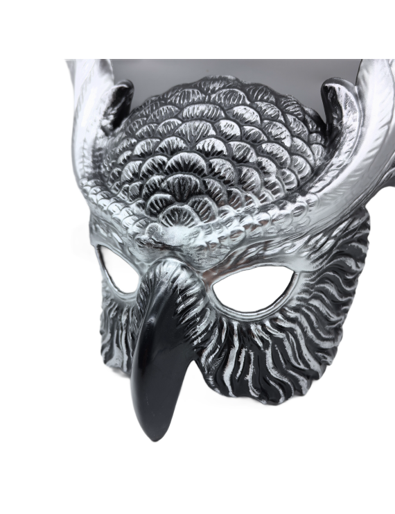 Halloween Silver Owl Mask Masquerade Accessories For Cosplay Costume