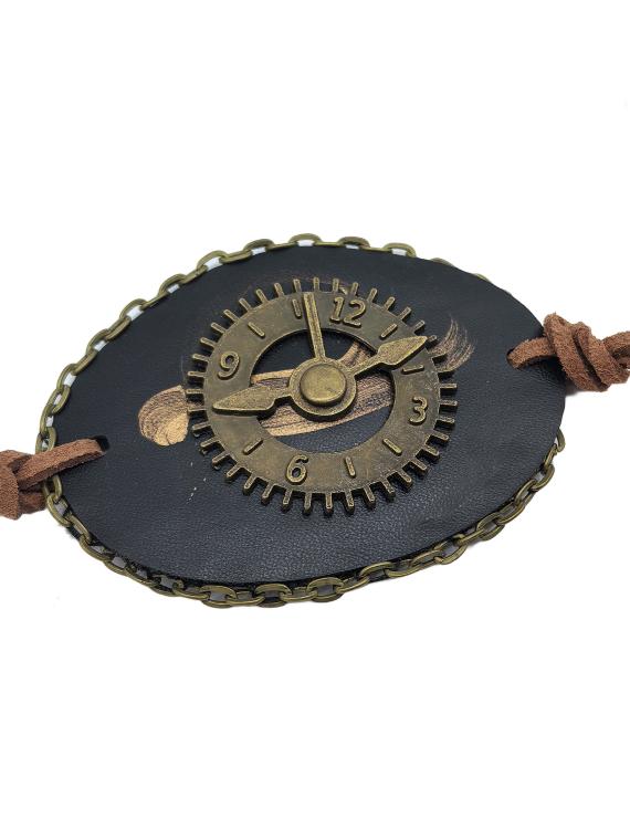 Clock Dial Leather Eye Patch Halloween Accessories