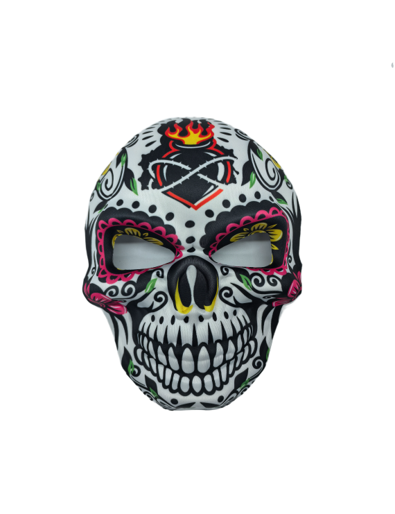 Flame Pattern Skull Masquerade Masks For Halloween Cosplay Mexican Masquerade Party
