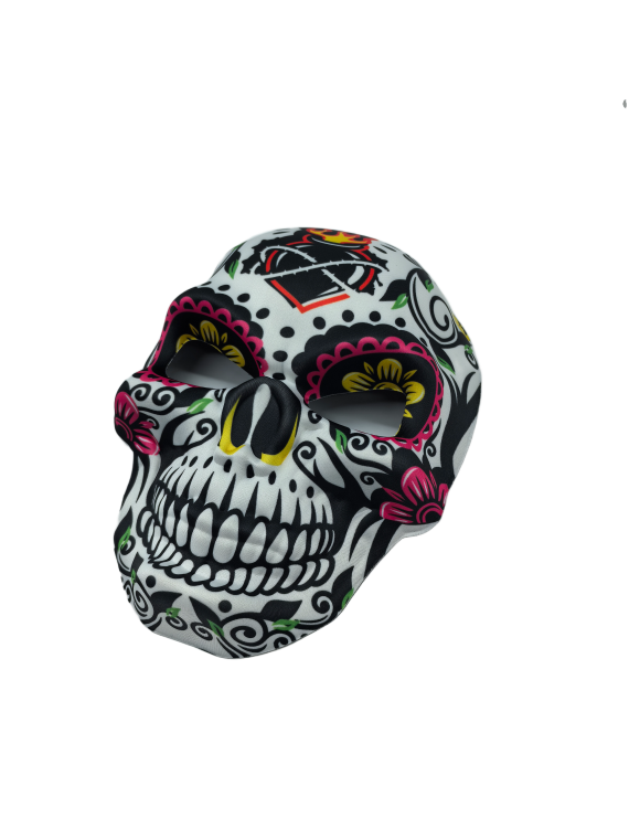 Flame Pattern Skull Masquerade Masks For Halloween Cosplay Mexican Masquerade Party