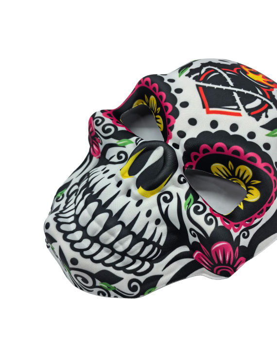 Flame Pattern Skull Masquerade Masks For Halloween Cosplay Mexican Masquerade Party