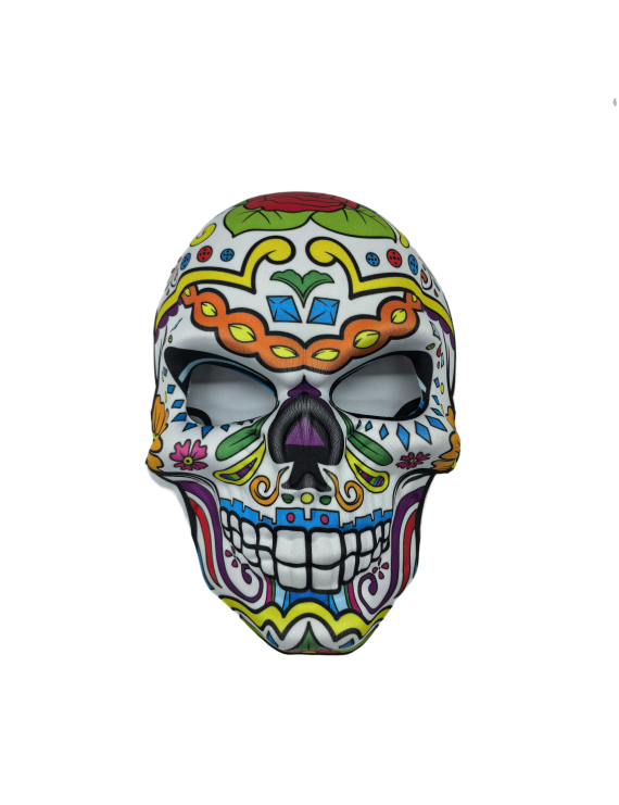 Flora Pattern Skull Masquerade Masks For Halloween Cosplay Mexican Masquerade Party