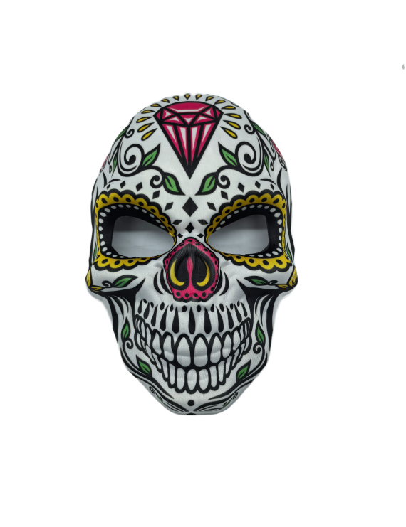 Diamond Pattern Skull Masquerade Masks For Halloween Cosplay Mexican Masquerade Party