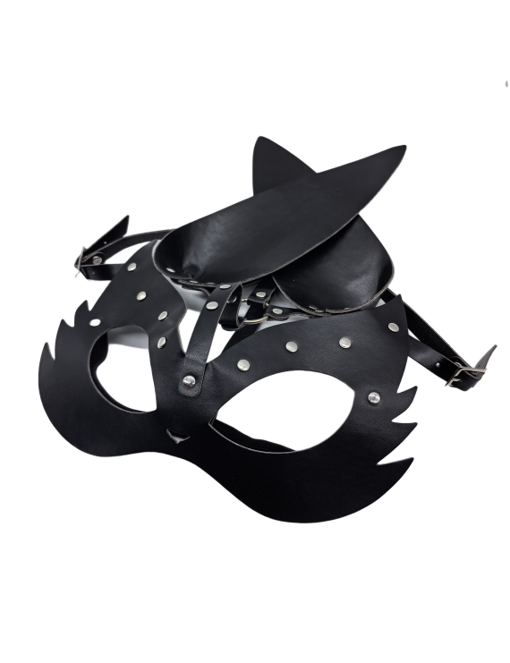 Halloween Rabbit Leather Mask Half Face Masquerade Accessories For Cosplay Costume