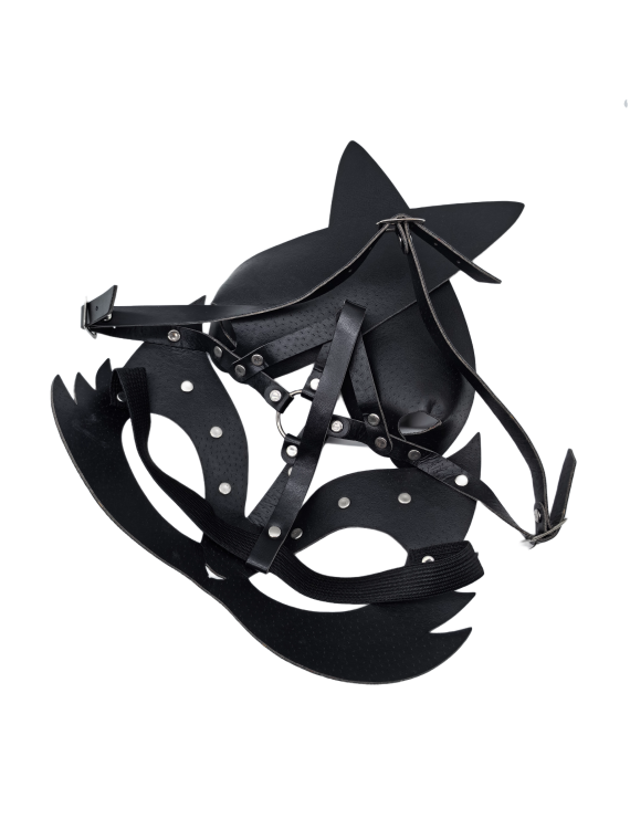 Halloween Rabbit Leather Mask Half Face Masquerade Accessories For Cosplay Costume